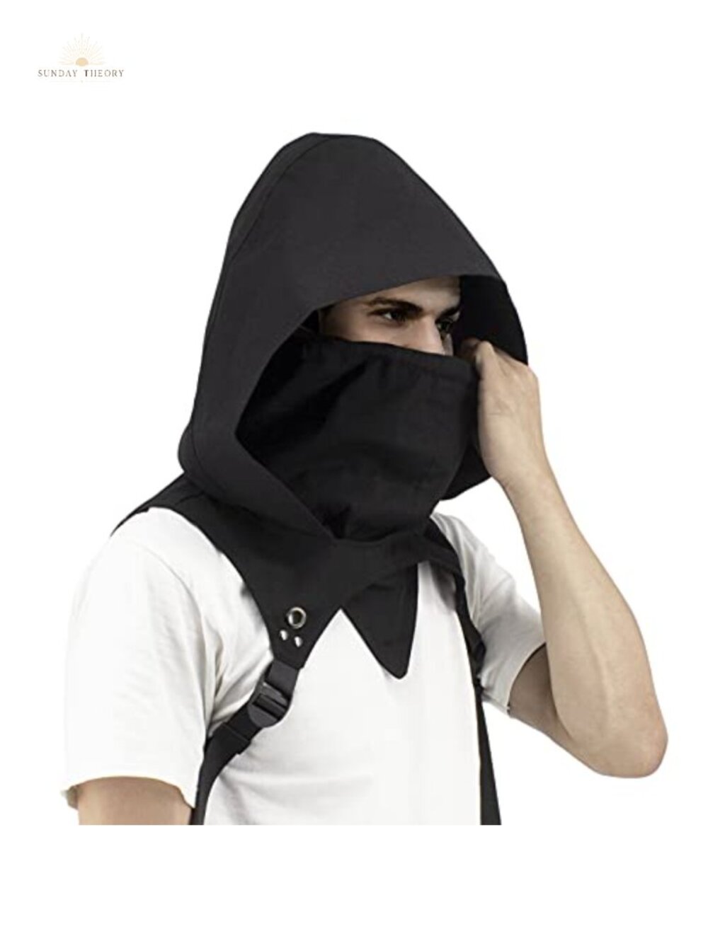 Punk Cotton Hooded Cape Neck Warmer Cosplay Halloween